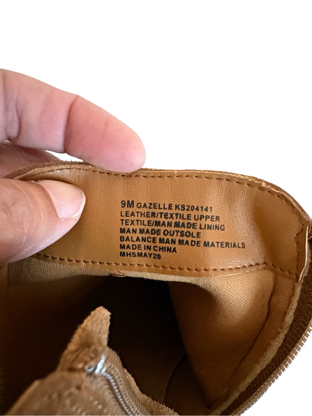 Kenzie Gazelle Ankle Boots Suede Leather Block Heel Brown Size 9 - Picture 6 of 7